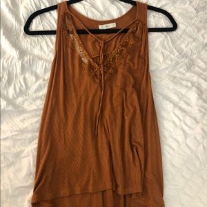 Lush burnt orange tank